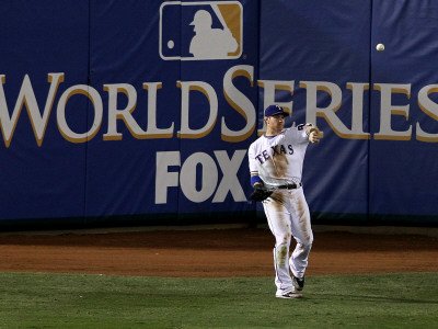 San Francisco Giants v Texas Rangers, Game 4: Josh Hamilton Photographic Poster Print by Ronald Martinez, 18x24