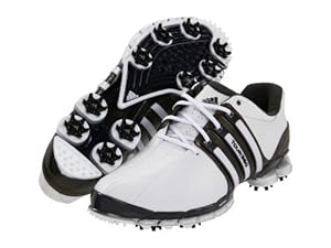 Adidas Tour360 ATV Golf Shoes White/Scout Metallic/White Men's 10 Medium