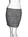 ADAM PLUS EVE Wool Plaid Skirt in Gray