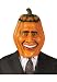 Obama Pumpkin Head Mask - Adult Mask