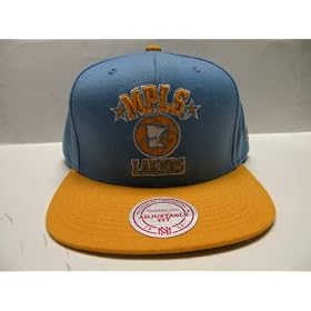 Mitchell and Ness NBA MPLS Lakers 2 Tone Retro Snapback Cap