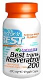 Doctor's Best Best Trans-resveratrol 200 Featuring Resvinol-25 (200 mg), 60-Count