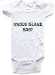 RHODE ISLAND BABY / HURRY UP - State-series - White, Blue or Pink Onesie / Baby T-shirt