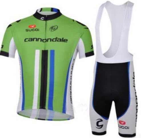 Cycling World 2013 Cannondale Men's Green Short Sleeve Cannondale Strap Summer Models Riding Clothes Suit (XXL)