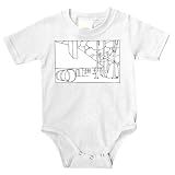 Onesie with "black and white", dwelling, Latvia
