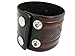 BrownBeans, Retro Unique Print Brown Genuine Leather Men's Bracelet (LBCT3046)
