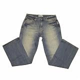 Marc Ecko - Marc Ecko Mens Washed Blue Boot Cut Denim Jeans