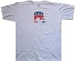 REPUBLICANS - GOP - Political Gear - White T-shirt