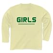 けいおん！「律のGIRLS」 長袖Tシャツ Pure Color Print