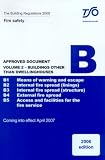 Approved Documents Part B Fire Safety Vol 2 Buildings Other than Dwellinghouses: Approved Document B v. 2