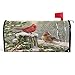 Wamika Winter Cardinal Birds Mailbox Cover Holly Berry Branches Snow Mailbox Covers Magnetic Mailbox Wraps Post Letter Box Cover Garden Home Christmas Decorations Standard Size 18