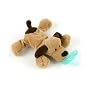 Wubbanub Infant Plush Toy Pacifier Brown Puppy