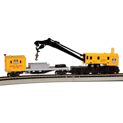 Union Pacific Crane & Boom N-Scale Train Car by Hawthorne Village-image