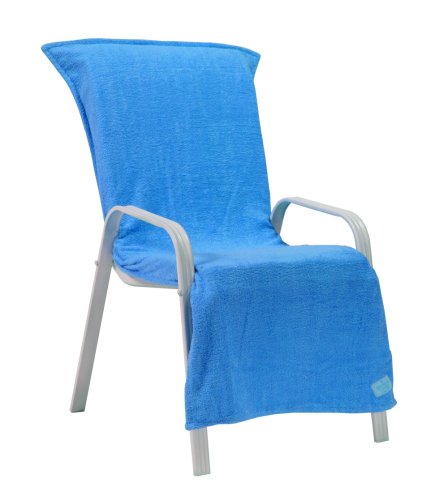 The Bahama Towel Company 380-Gram Surfside Beach and Pool Towel, Sea Blue