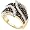 3/4 Carat Chocolate & White Diamond 10k Yellow Gold Right Hand Ring