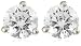Platinum Round Diamond 3-Prong Stud Earrings (1 cttw, G-H Color, VS2 Clarity)