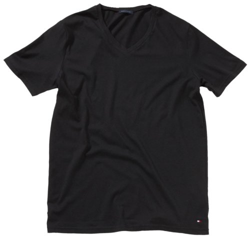 Tommy Hilfiger Herren Unterhemd 2 er Pack 1U61525268/ 2 Pack cotton V Neck, Gr. 50 (M), Sc Preisvergleich