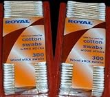 Royal Cotton Swabs Wood Sticks 600 Count