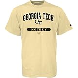 Russell Georgia Tech Yellow Jackets Gold Hockey T-shirt