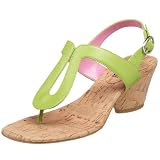 Moda Spana Women's Chacha Thong Sandal,Lime,8 M US