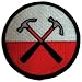 Pink Floyd - Round Hammers Logo - Embroidered Iron On or Sew On Music Patch