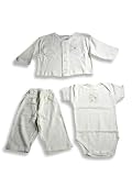 Little Giraffe - Newborn Baby Boys/Girls, 3-Piece Pant Set, Cream