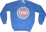 Detroit Pistons Throwback Vintage Majestic Crew Sweatshirt