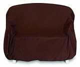 Two Dogs Designs Loveseat Cover, Chocolate Brown