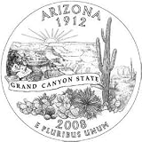 US 2008 P MINT ARIZONA QUARTER UNC COIN