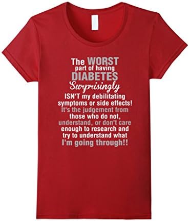 Women's The Worst Part Of Having Diabetes T-Shirt Medium Cranberry