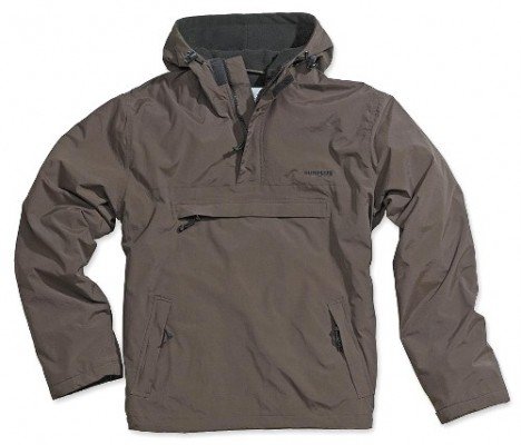 Herren Windbreaker Outdoor Hoodie mit Fleece - Regenjacke, Windjacke - braun - #1211#