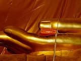 A Saffron Monks Robe Placed in the Hands of Buddha at Wat Mongkhon Bophit, Ayuthaya, Thailand Places Photographic Poster Print by Frank Carter, 48x36 41L9A7JIPHL. SL160 A Saffron Monks Robe Placed in the Hands of Buddha at Wat Mongkhon Bophit, Ayuthaya, Thailand Places Photographic Poster Print by Frank Carter, 48x36