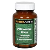 A to Z Naturals Policosanol, 20 mg, Extra Strength, Vegetarian Capsules, 60 capsules