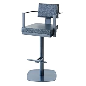 Akers Swivel Pedestal Bar Stool - Azul (30")