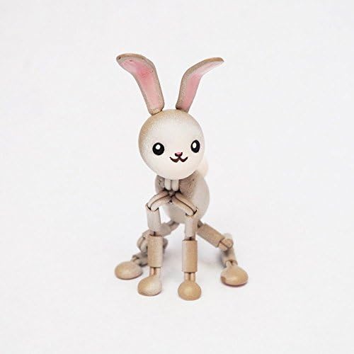 Easter bunny, Bunny Rabbit, Handmade Rabbit, Bendy Bunny, Handmade Doll, Poseable Art Doll, Paper Clay, Clay Doll, Standing Doll