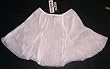Lightweight White Gauze Trumpet Mini-Skirt