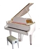 Cameron & Sons CSM50-WHHP 4' 11'' Acoustic Grand Piano, Polished White (baby grand piano)