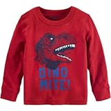 オシュコシュ OSHKOSH/ グローインザダークディノティ トップス長袖Tシャツ 24ヶ月【並行輸入】