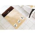 Badteppich Badvorleger Badgarnitur badematte Sanwood Togo sand-schoko 60x100cm