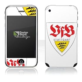 Design Skins for Apple iPhone 3G & 3Gs [without logo cut] - VFB Stuttgart Design Folie