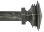 Window Curtain Rod / Drapery Rod 52 Inch To 144 Inch Stacked Square