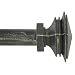 Window Curtain Rod / Drapery Rod 52 Inch To 144 Inch Stacked Square
