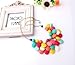 Oliasports Twist Torsade Layers Colorful Ball Beaded Bib Choker Collar Necklace