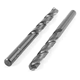 uxcell ツイストドリルビット　2個　6.1mm　ストレートシャンク　ポイント　HSSツイストドリルビット