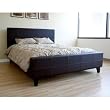 Brown Queen Size Platform Bed By Wholesale Interiors