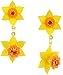Lunch at The Ritz 2GO USA Daffodil Snack Earrings Clips