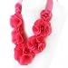 Hot Pink Fabric Necklace