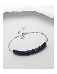 Midnight Blue CZ Bracelet In 92.5 Sterling Silver