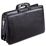 Jack Georges University Collection Triple Gusset Top Zip Tri-Pocket Portfolio