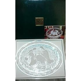  Mikasa Christmas Nativity Glass Dish 9 1/2